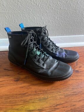 Keds Womens Scout Splash Black Waterproof Rain Sneaker Shoe size 8